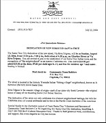Comunicato stampa del Sindaco e del Consiglio di Santa Cruz
 clic per leggere - 192 KB